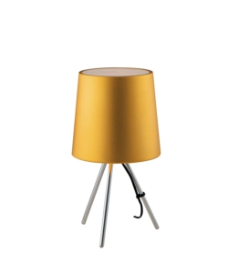 Lume 'marley' in metallo e alluminio oro, h 43,5 cm